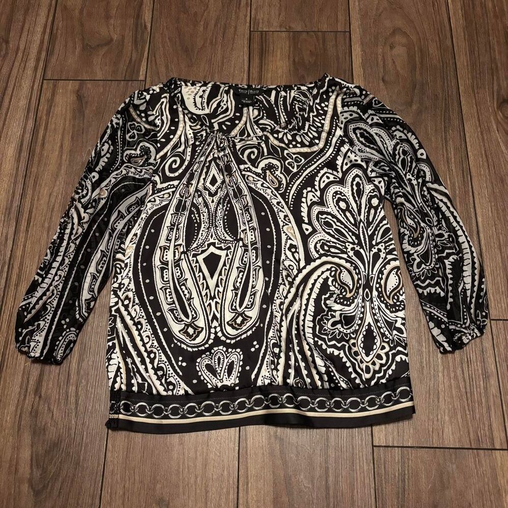 White-house-black-market Women's multi Blouse